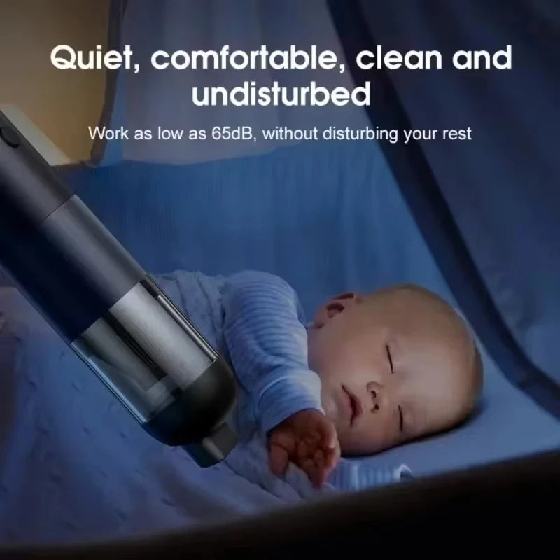 120W Wireless Handheld Car Vacuum Cleaner High Power Strong Cyclone SuctionPortable Mini Vacuum Cleaner for Car Home Cleaning
