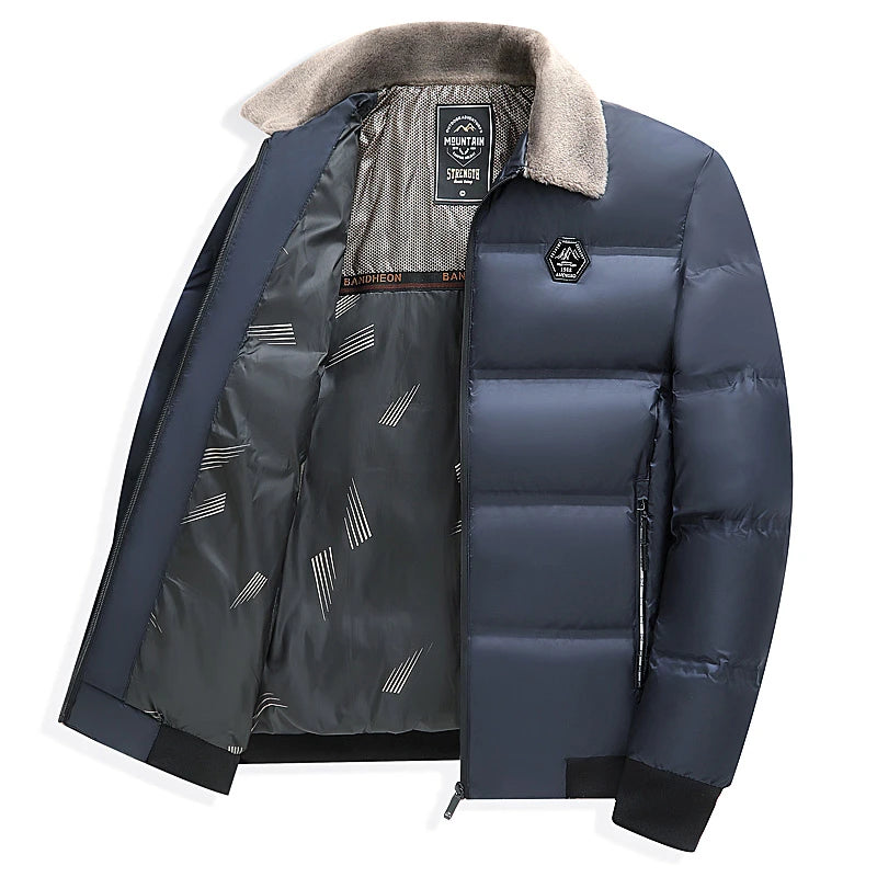 Men's Winter Thick Warm Middle-aged and Elderly Cotton Jacket New Cotton Jacket High-end Men's Winter Jacket