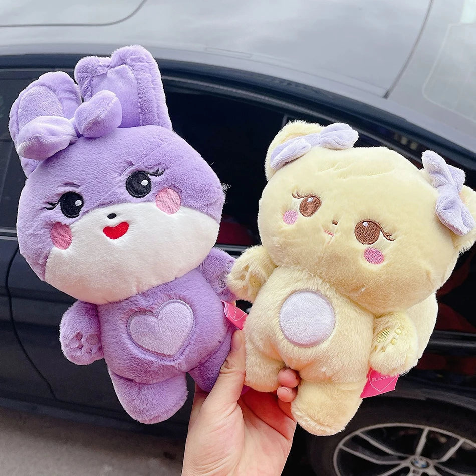 New Pink Plush Doll BORN PINK World Tour Official Plushies Jennie Lisa Rose Jisoo Kawaii Stuffed Animals Toys Doll For Fans Gift