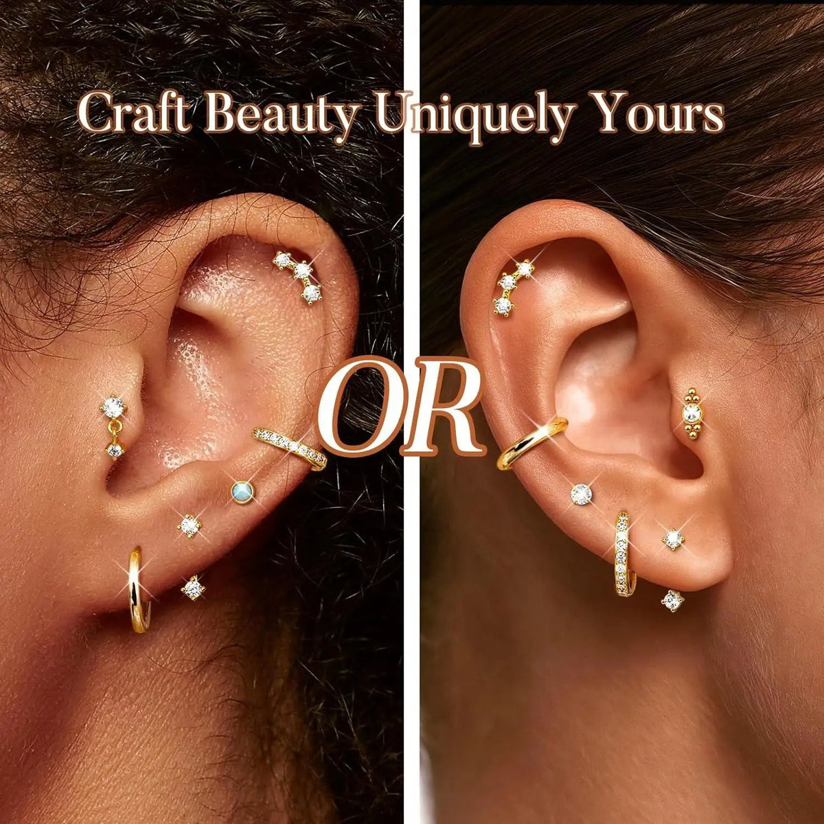 11Pairs Hypoallergenic Flat Back Earrings for Women Trendy 20G Surgical Stainless Steel Earrings 14K Gold Plated Cartilage Earring Stacks Flatback Stud Earring Sets for Multiple Piercing