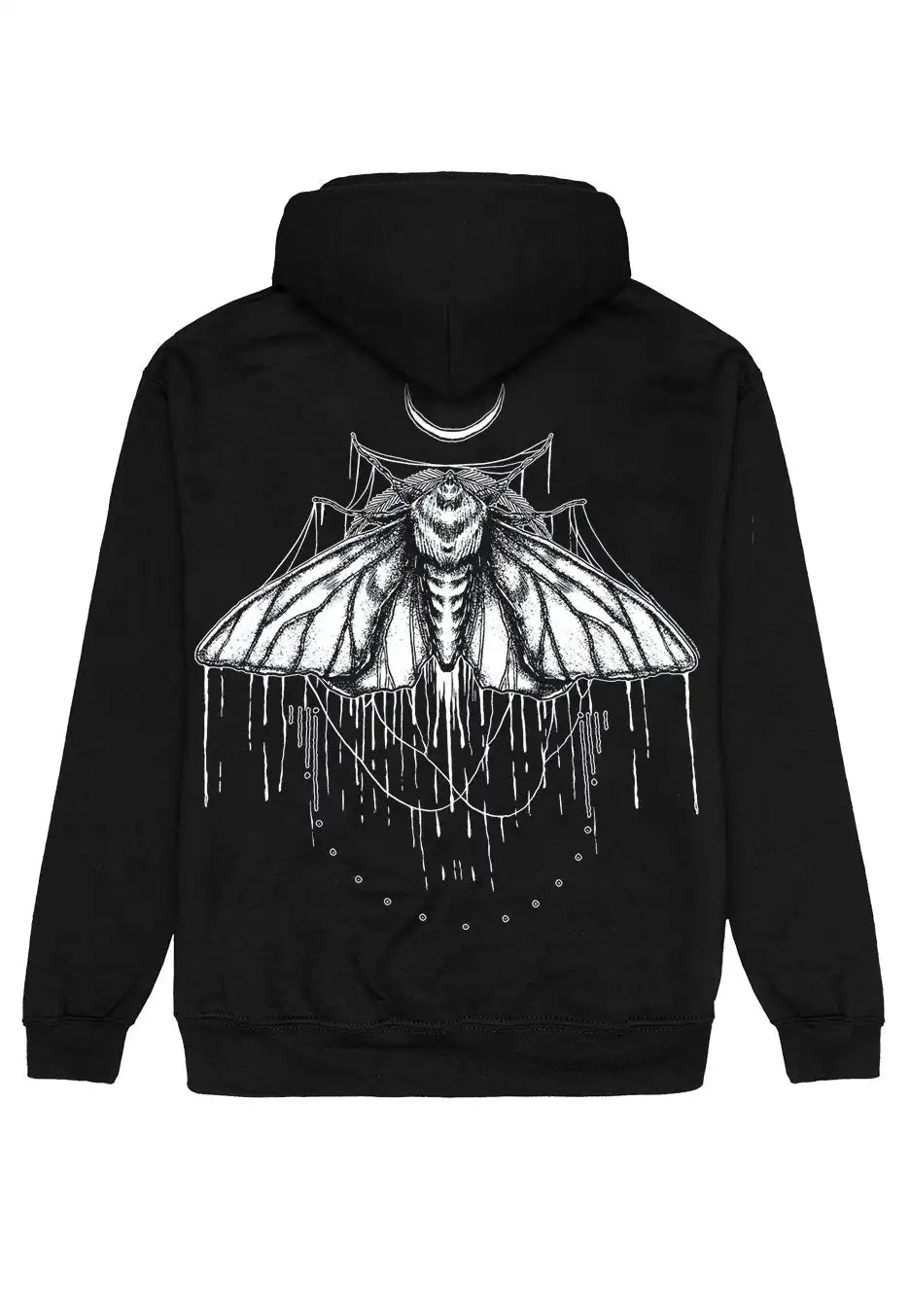Bad Omens Moth Printed Hoodies Retro Street Hip Hop Sweatshirt Oversized Women Men Pullover Hoodies Streetwear Loose Tracksuits