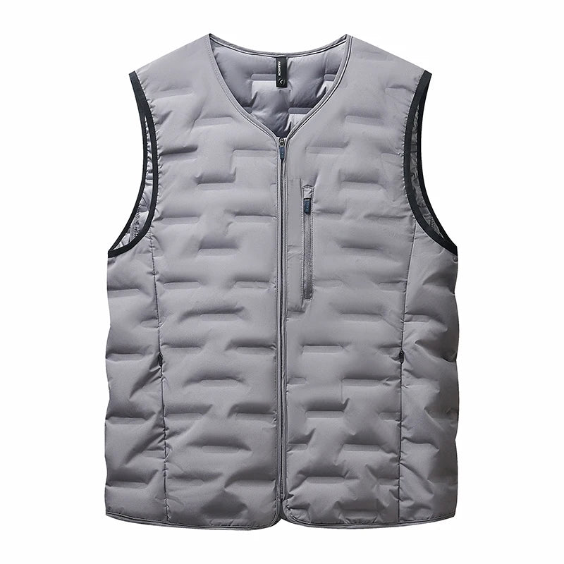 High-Quality Fashionable Men's Vest Autumn Winter New National Standard 90 down Lightweight Simple Casual Trendy