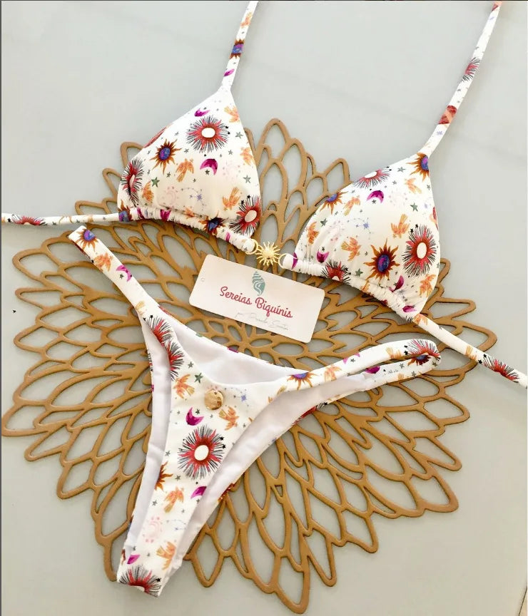 Swimwear Women Leopard Printed Sexy Bikini Set Striped Beachwear Summer Swimsuit Two-pieces Thong Bathing Suit Biquinis