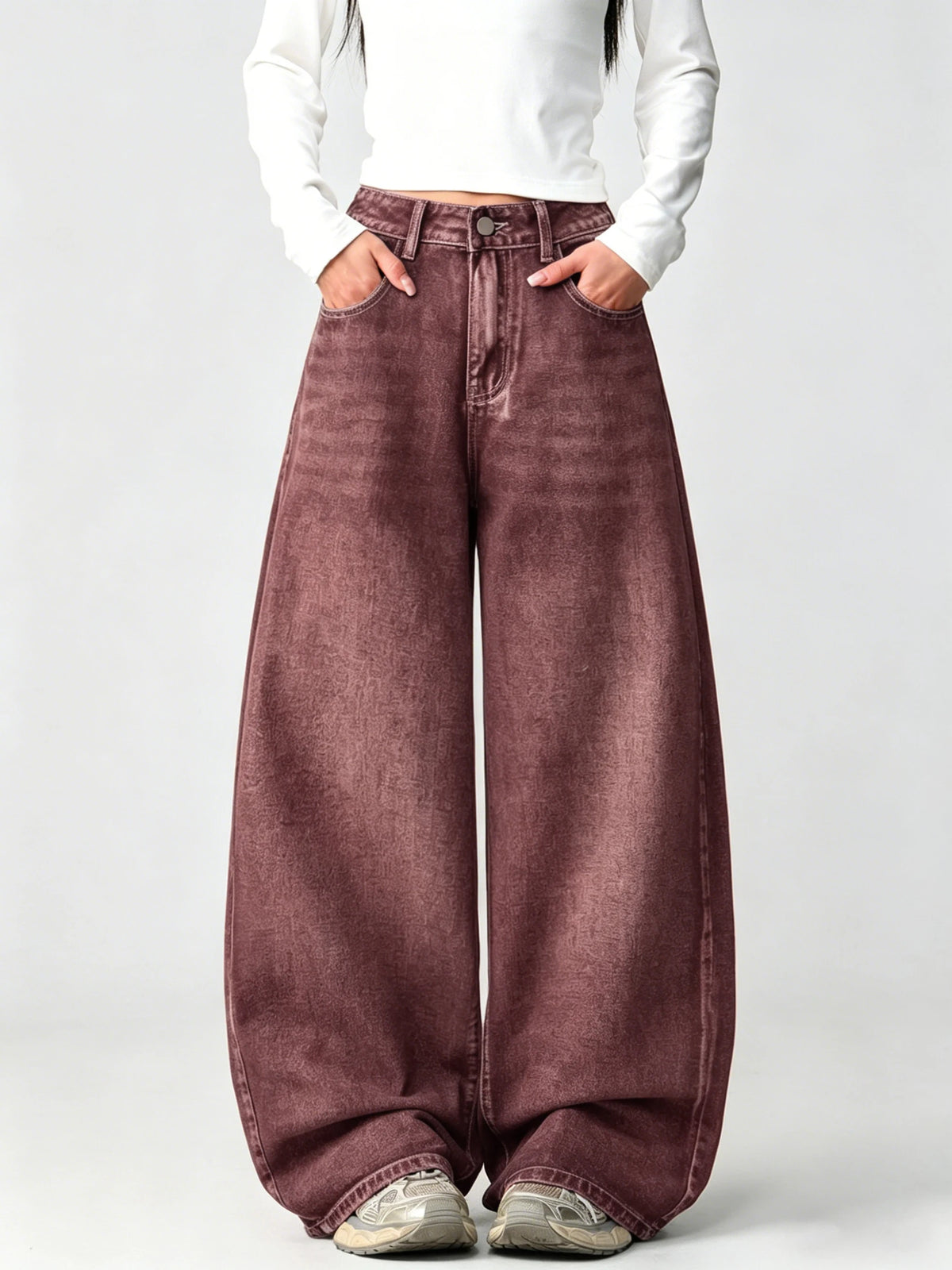 Plus Size Girls Spring Autumn Mid Waist Wide Leg Y2K Jeans Heavy Wing Embroidery Washed Soft Denim Hip Hop Pants