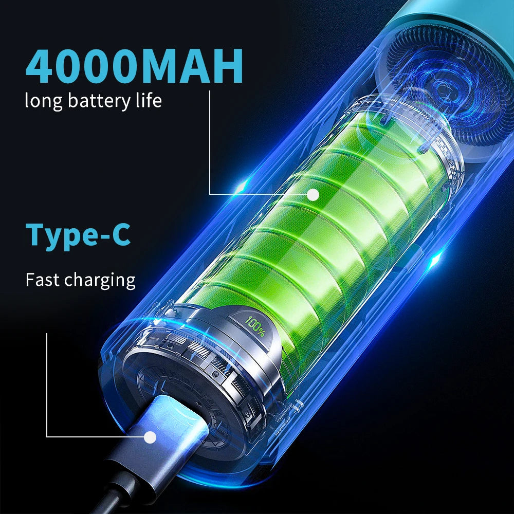Car Vacuum Cleaner Wireless Mini Handheld Strong Suction Cleaning Machine Portable Cleaner for Car Home and Keyboard