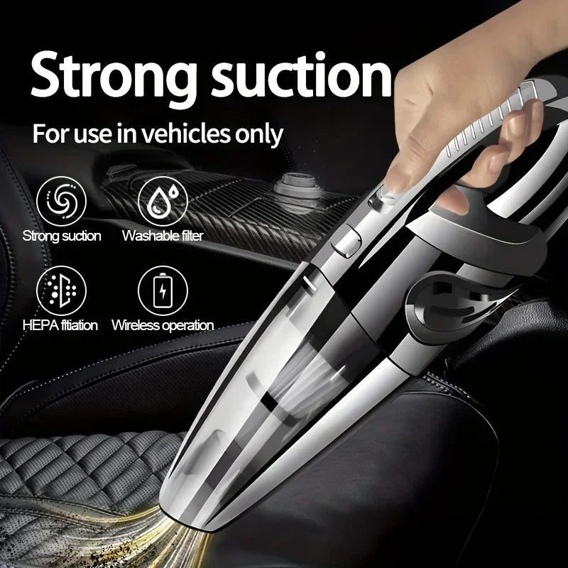 Wireless Vacuum Cleaner USB Charging Portable Cleaning Pet Hair Mini Wet and Dry Handheld Car Vacuum Cleaner Household