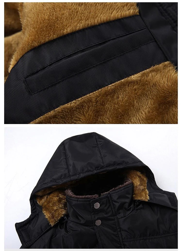 Men's Fashion Windbreaker Parka Overcoat Streetwear Autumn Winter Coat Windproof Casual Warm Hombre New Male Jacket Outdoors