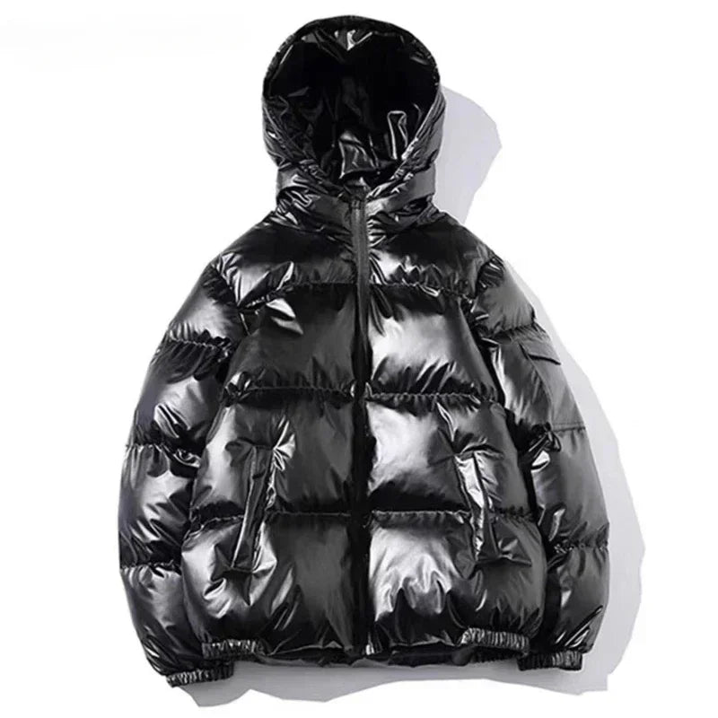 Coat Parka Winter Parka Men Thick Hooded 2025 Thicken Warm Harajuku Coat Male Casual Solid Color Fashion Jackets Women Windproof Outwear