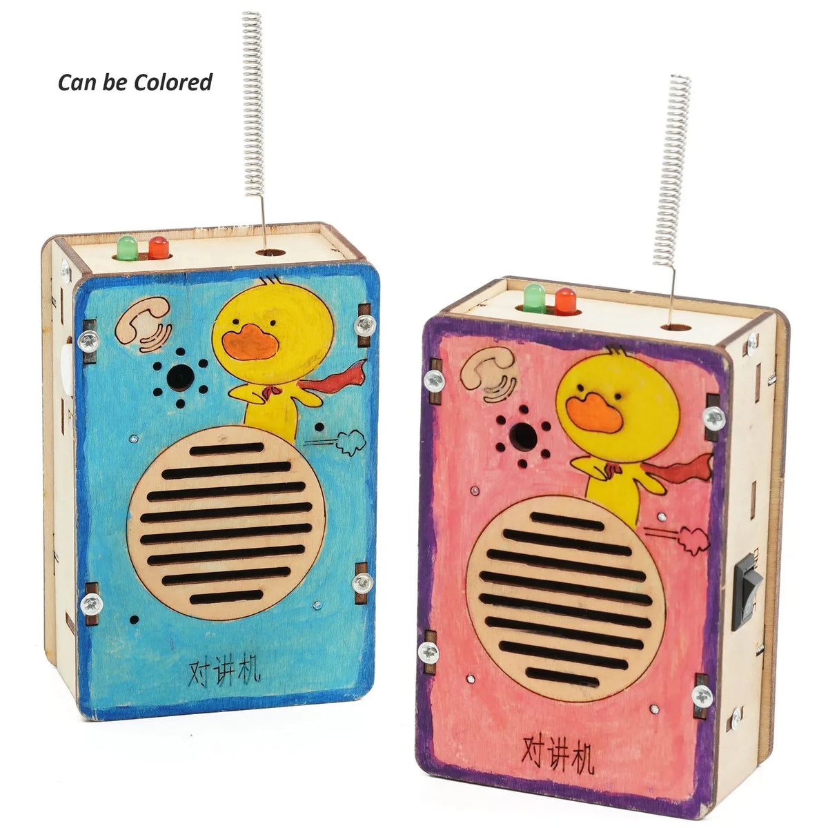 STEM DIY Wireless Walkie Talkie Model Physics Science Experiment Kit School Science Project Supplies Gift Kids Educational Toy