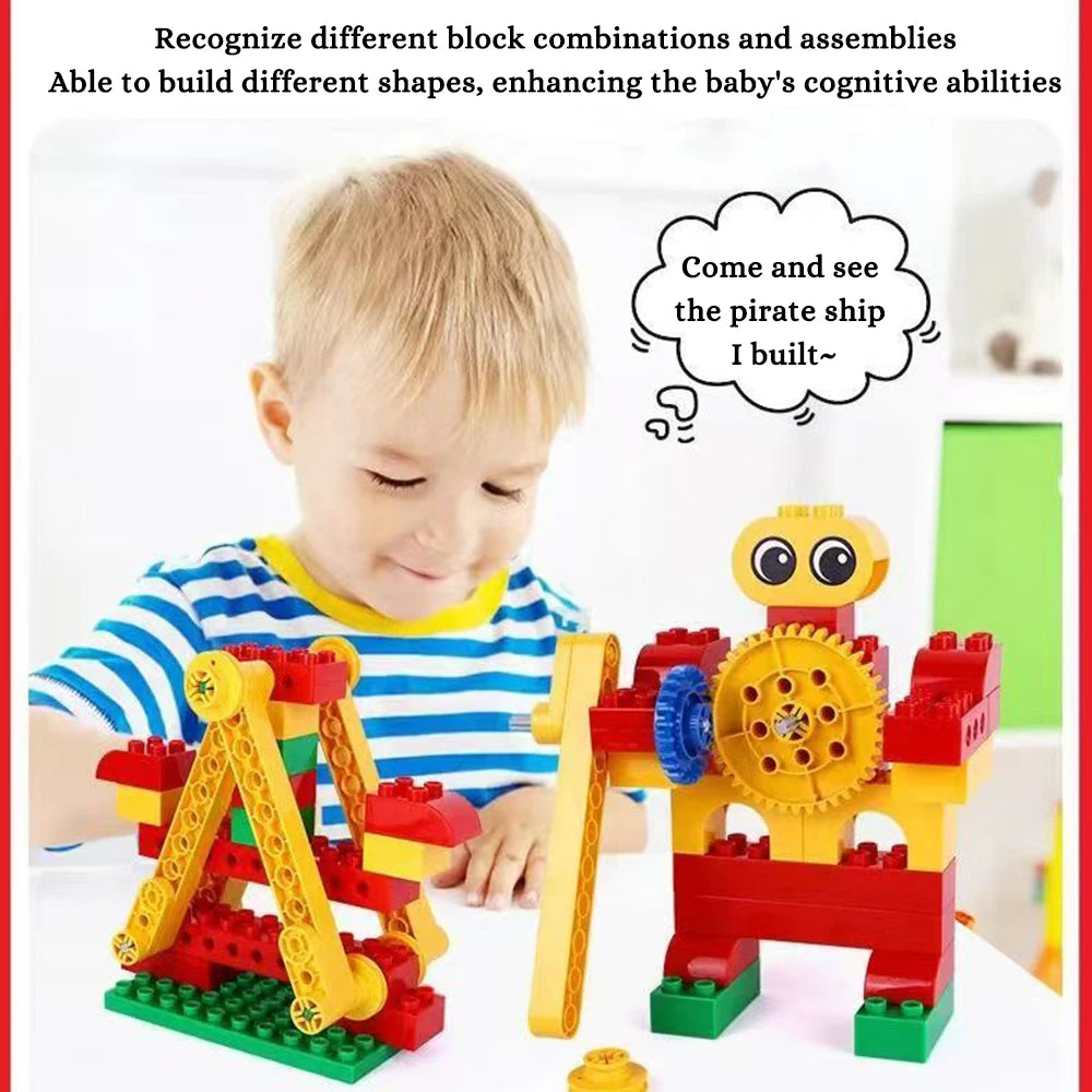 9656 STEAM Gear Building Block Toy Gift for Teens Character Figure Compatible Set Engaging Educational Toy for Science Lovers
