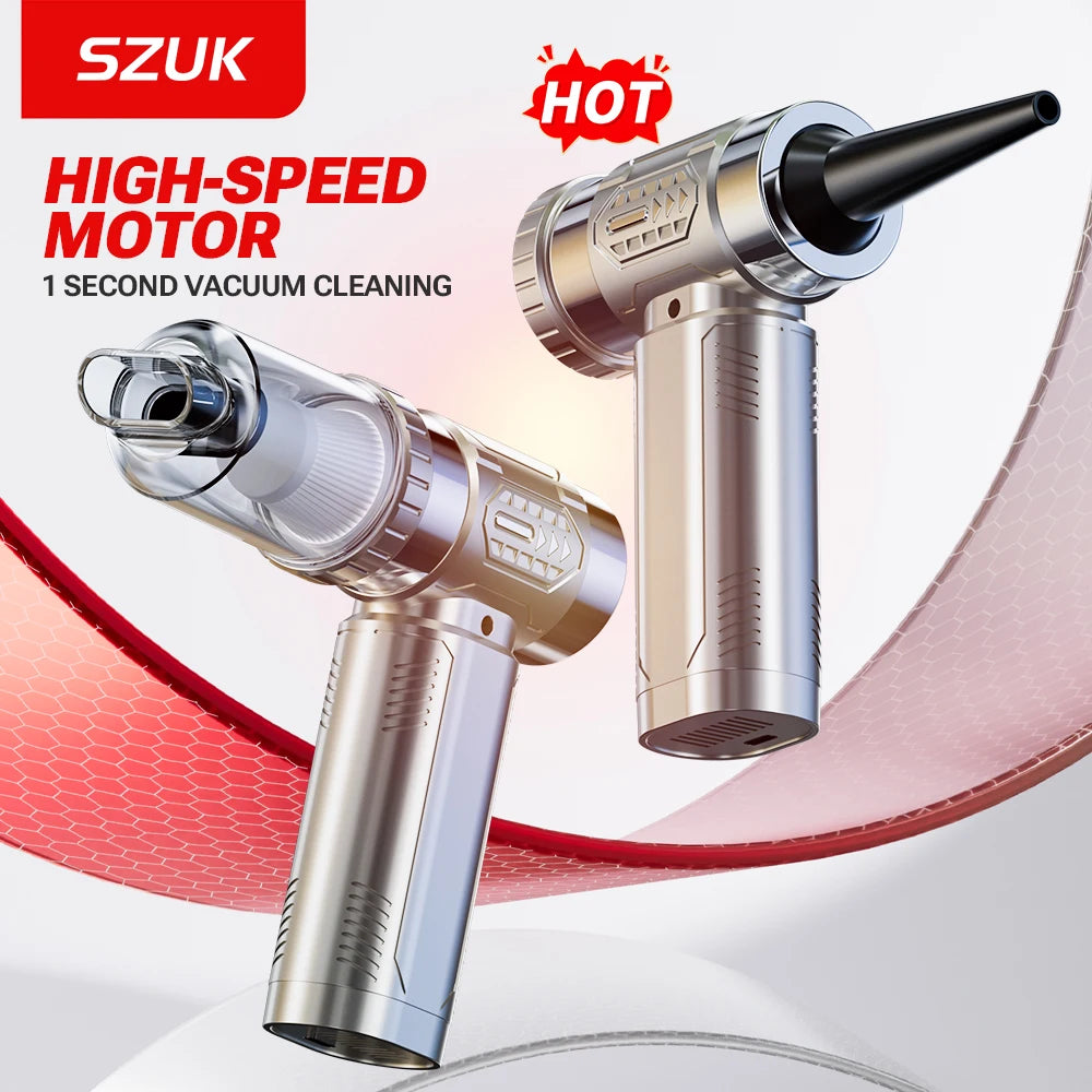 SZUK C016 Handheld Air Blower Turbofan Mini Turbo Fan Brushless Motor Portable Duct Blower High Powerful Car Vacuum Cleaner