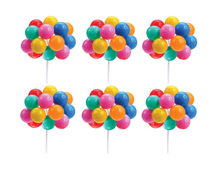 Medium Primary Balloon Clusters 7" Long *Available in 4, 12 and 36 counts*