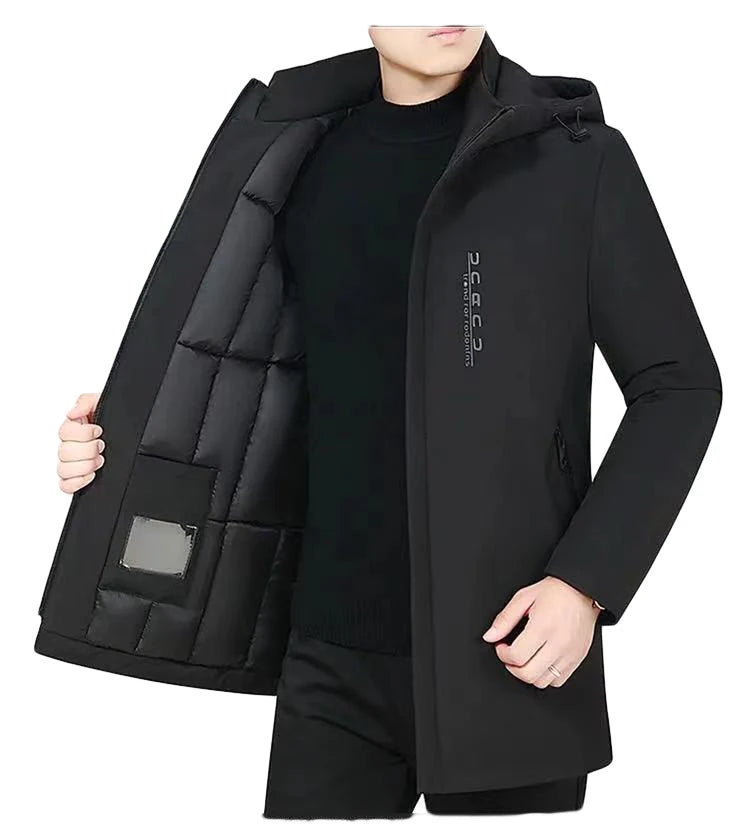 Men's Fashion Windbreaker Winter Parka Male Jacket Men Clothing Casual Warm Autumn Coat Streetwear Outdoors Windproof New