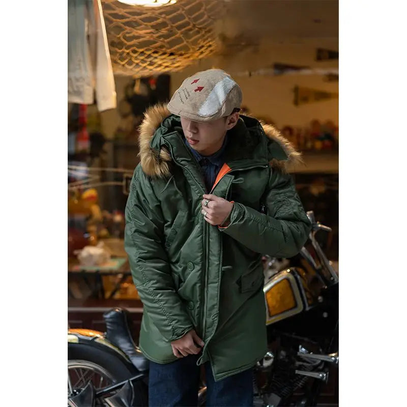 Waterproof Hooded Multicolored Outdoor Hooded Parkas Hiking Climbing Function Mens Jacket Winter Warm Mens Parkas Windproof