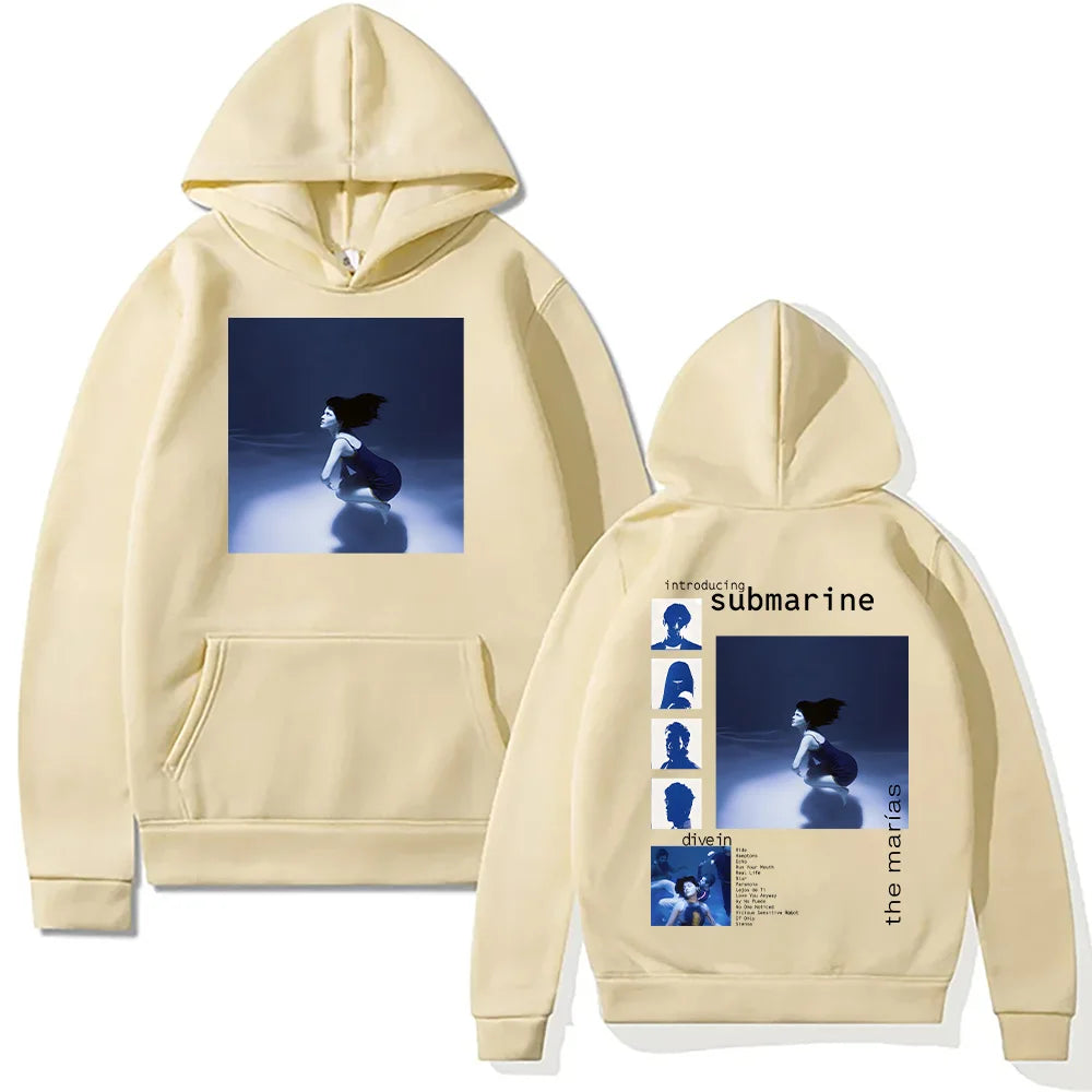 The Marias Band Pullovers The Marias Submarine Popular Album Hoodies Fashion Women Sweatshirt Unisex Cotton Casual Clothes Hoody
