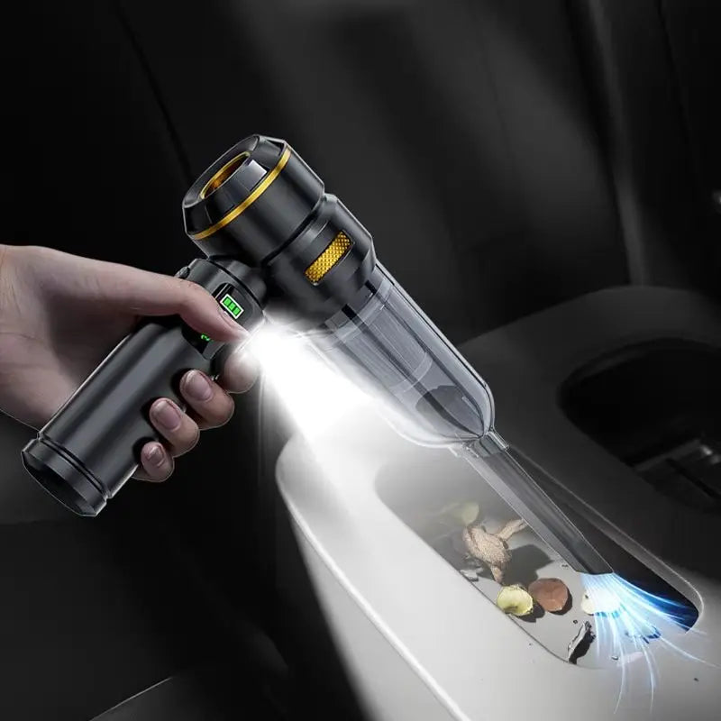 Car Vacuum LEDlamp Cleaner Powerful Mini 98000PA Cordless Portable Vacuum Cleaner for Home Appliance Handheld Blower Car Cleaner