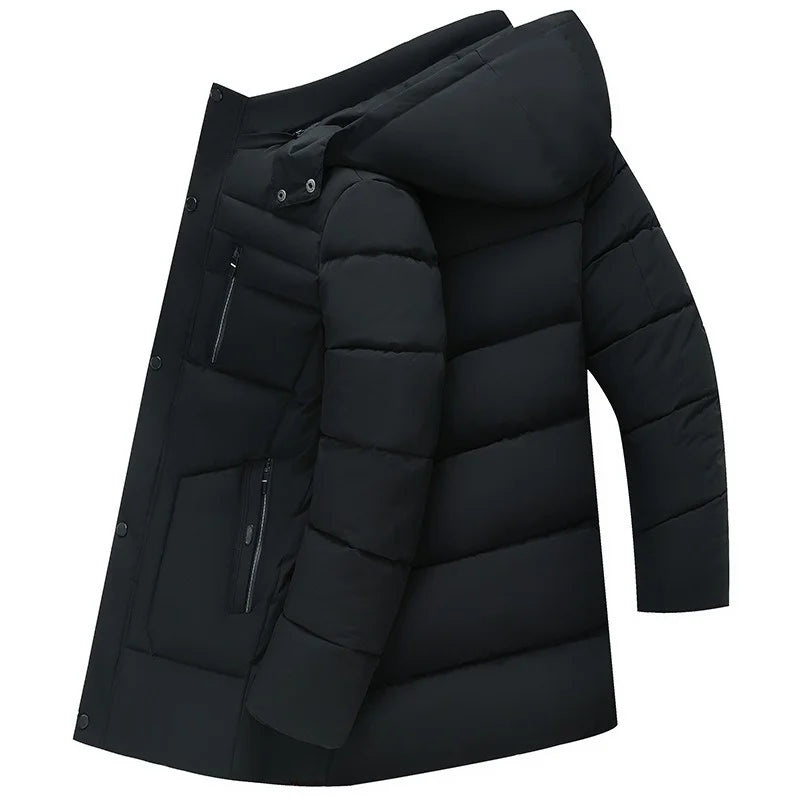 Hot Winter Duck Down Coats Men Hooded Long Puffer Jackets Unisex Casual Parkas Quality Couples Outdoor Windproof Warm Jackets