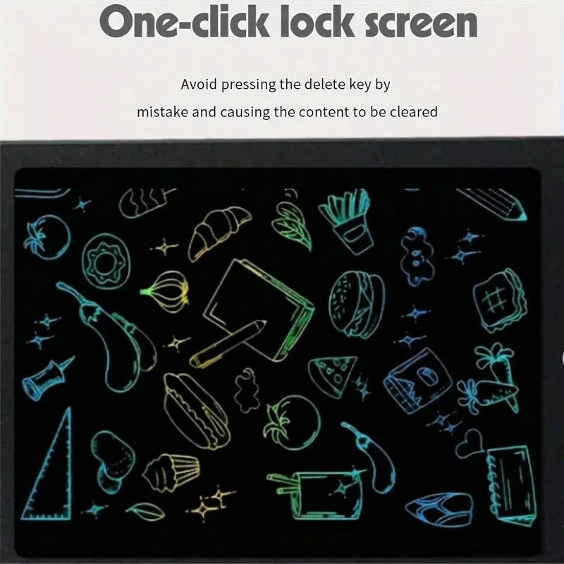 LCD Writing Tablet for Kids, Reusable Magic Drawing Board, Graffiti Sketchpad & Handwriting Blackboard, Eco-Friendly Educational