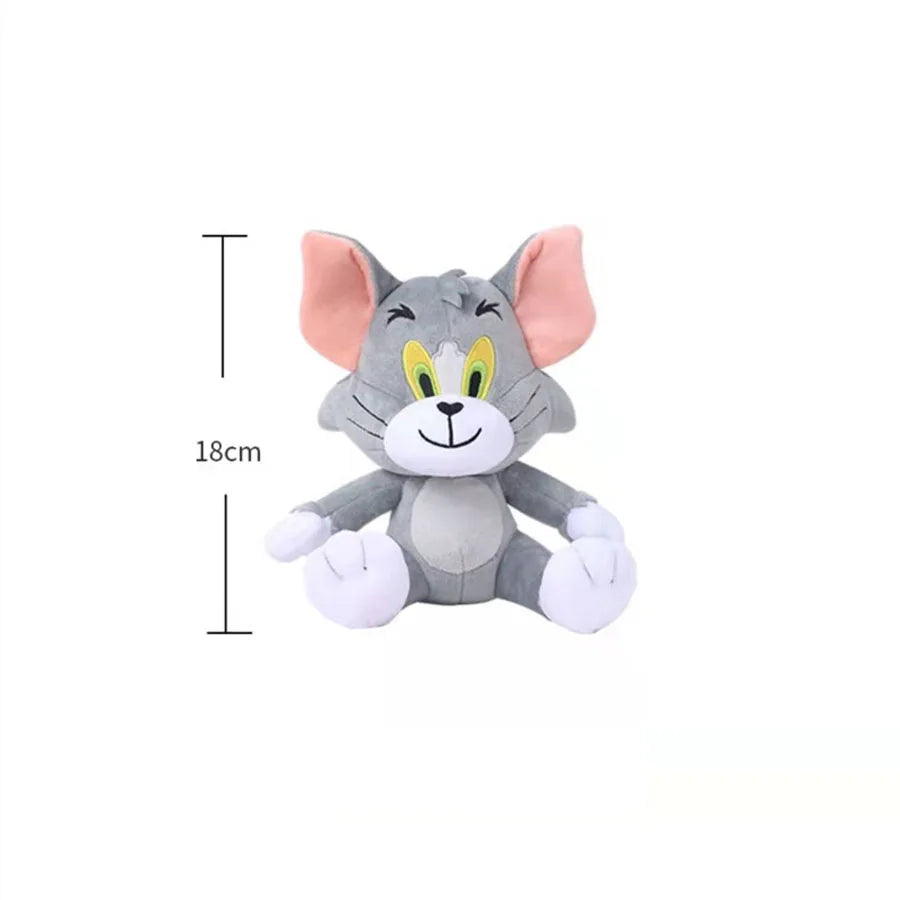 Tom And Jerry Plush Toy Official Licensed Soft Stuffed Cat Mouse Doll for Kids Sleeping Companion Gift