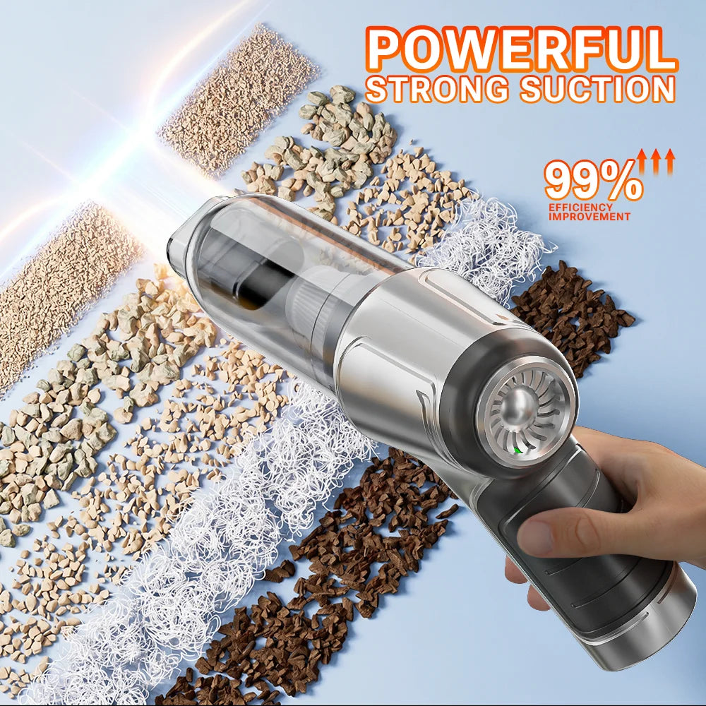 SZUK 15000Pa Powerful Car Vacuum Cleaner Strong Suction Portable Handheld Cleaning Machine Mini Wireless Vacuum Cleaner for Car
