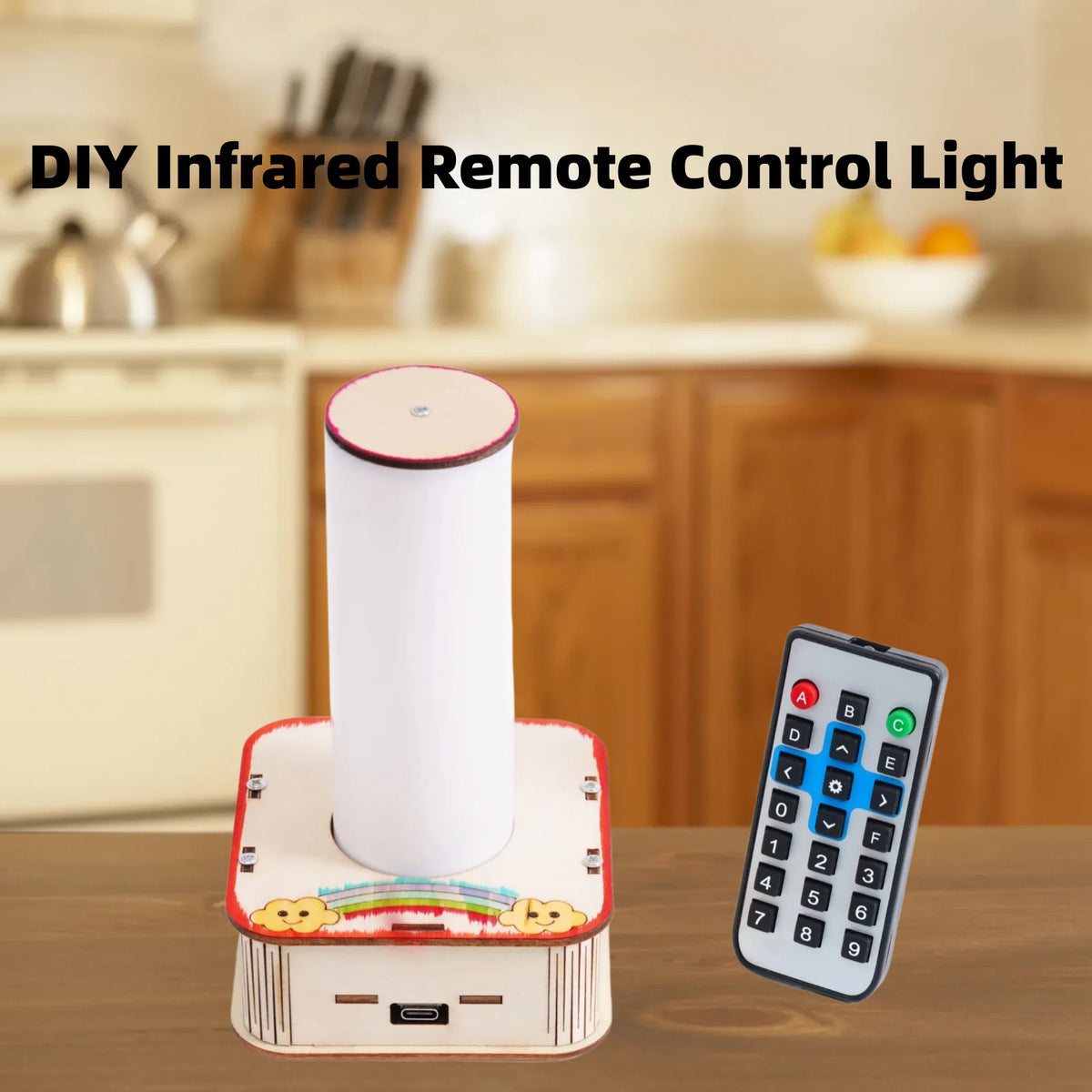 DIY Infrared Remote Control Light Science Experiment Toy Physical Assembly Model Educational Technology Project For School Learn