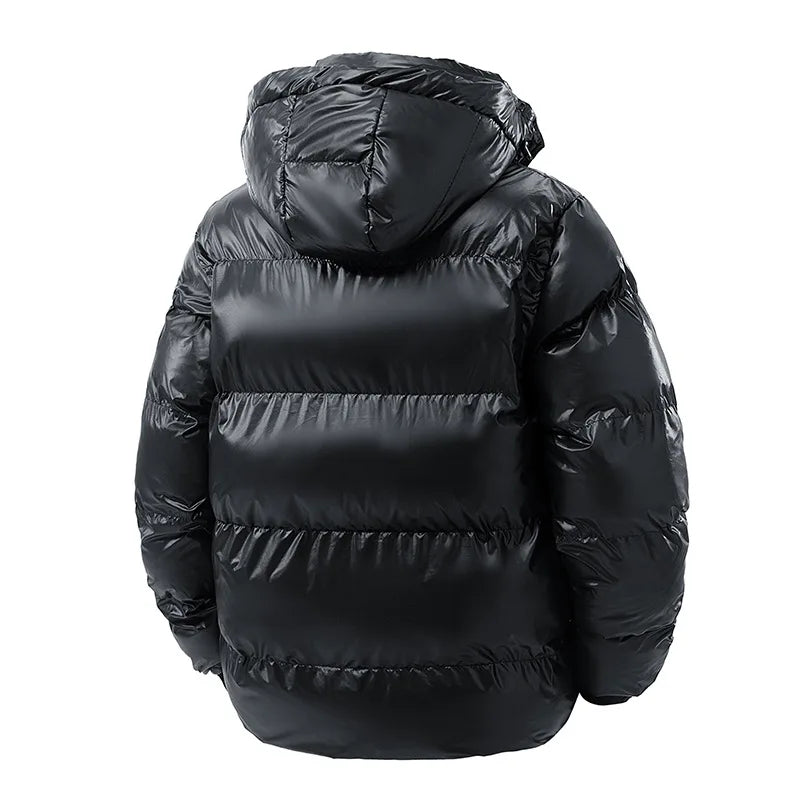 Men's Winter Autumn Coat Top Cotton Coat Hooded Thick Warm Solid Color Simple Comfortable Casual Fashionable New Niche Versatile
