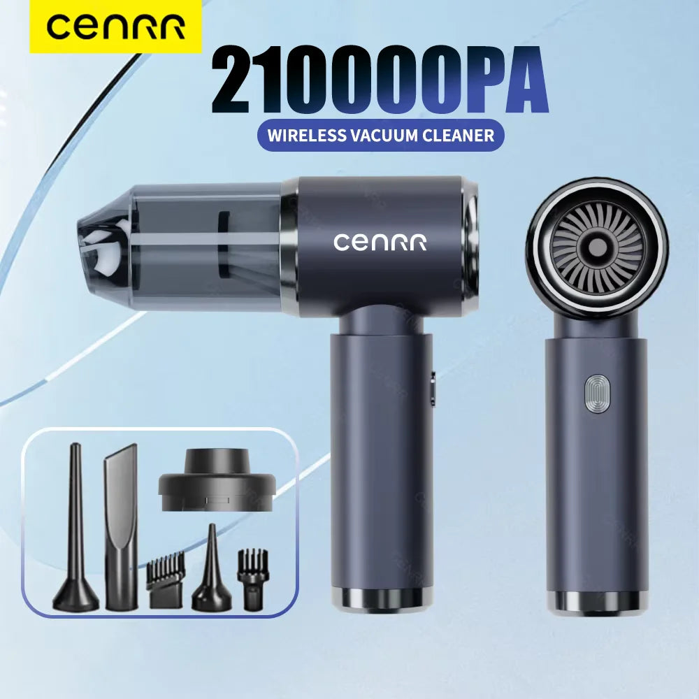 CENRR 210000PA High Suction Car Vacuum Cleaner Wireless Cleaner Strong Suction Cordless Vacuum Cleaner Powerful Cleaning Machine