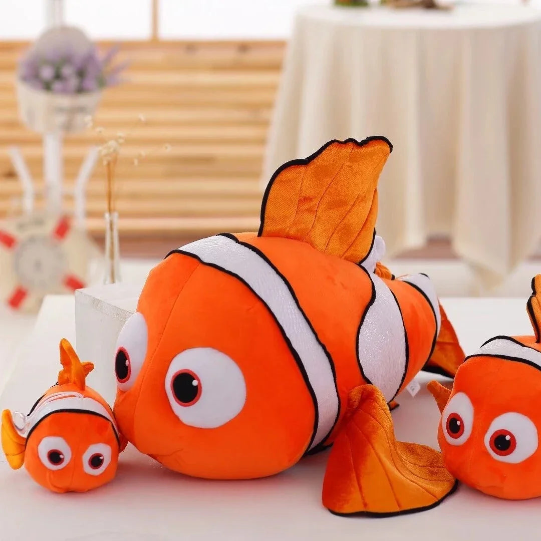 Cartoon Nemo Plush Toy Lovely Stuffed Fish Animals Clownfish Plushies Cute Soothing Doll Home Decor Birthday Gifts Girl Child