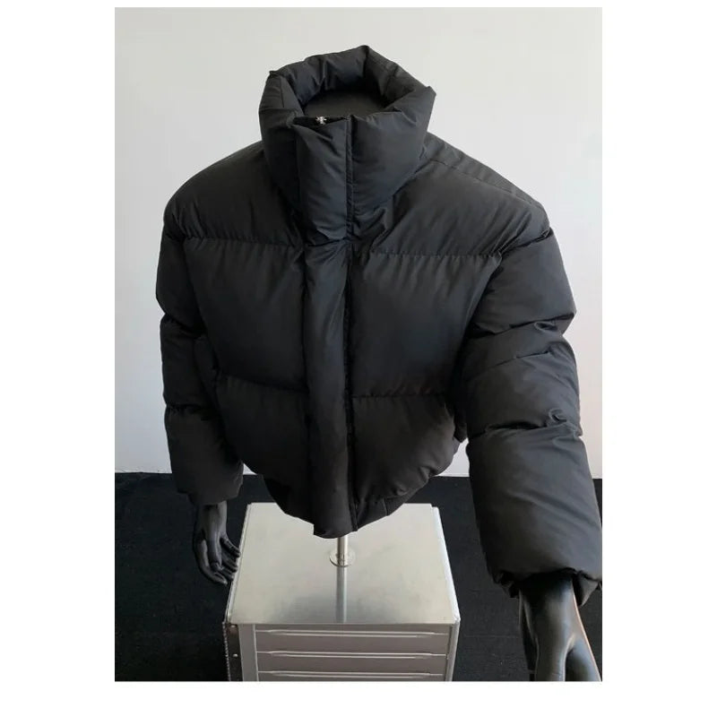 2026 new winter cotton jacket, cotton coat, men's thick warm bread jacket, sports and leisure trendy brand cool jacket