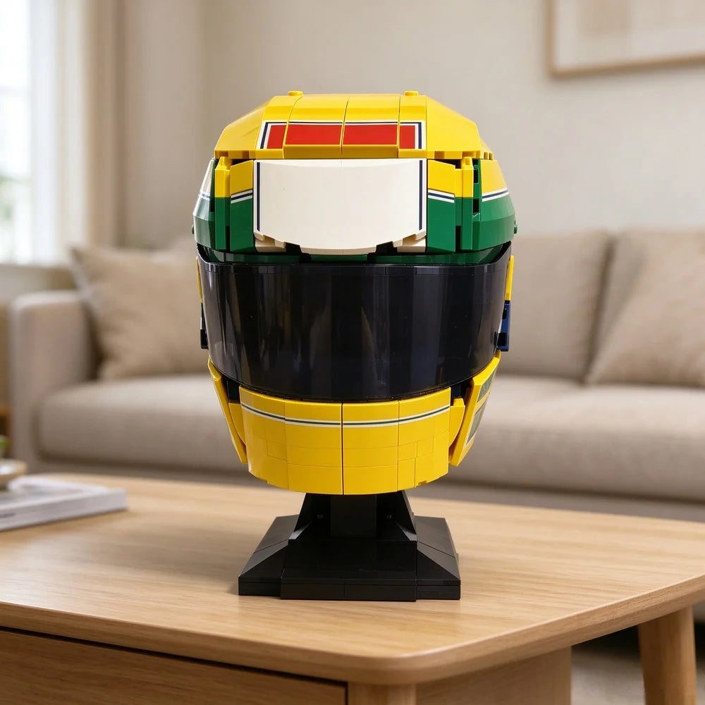 Popular Racing Car Building Blocks Racing Driver Helmet DIY Creative Model Toys Birthday Christmas Gifts for Friends