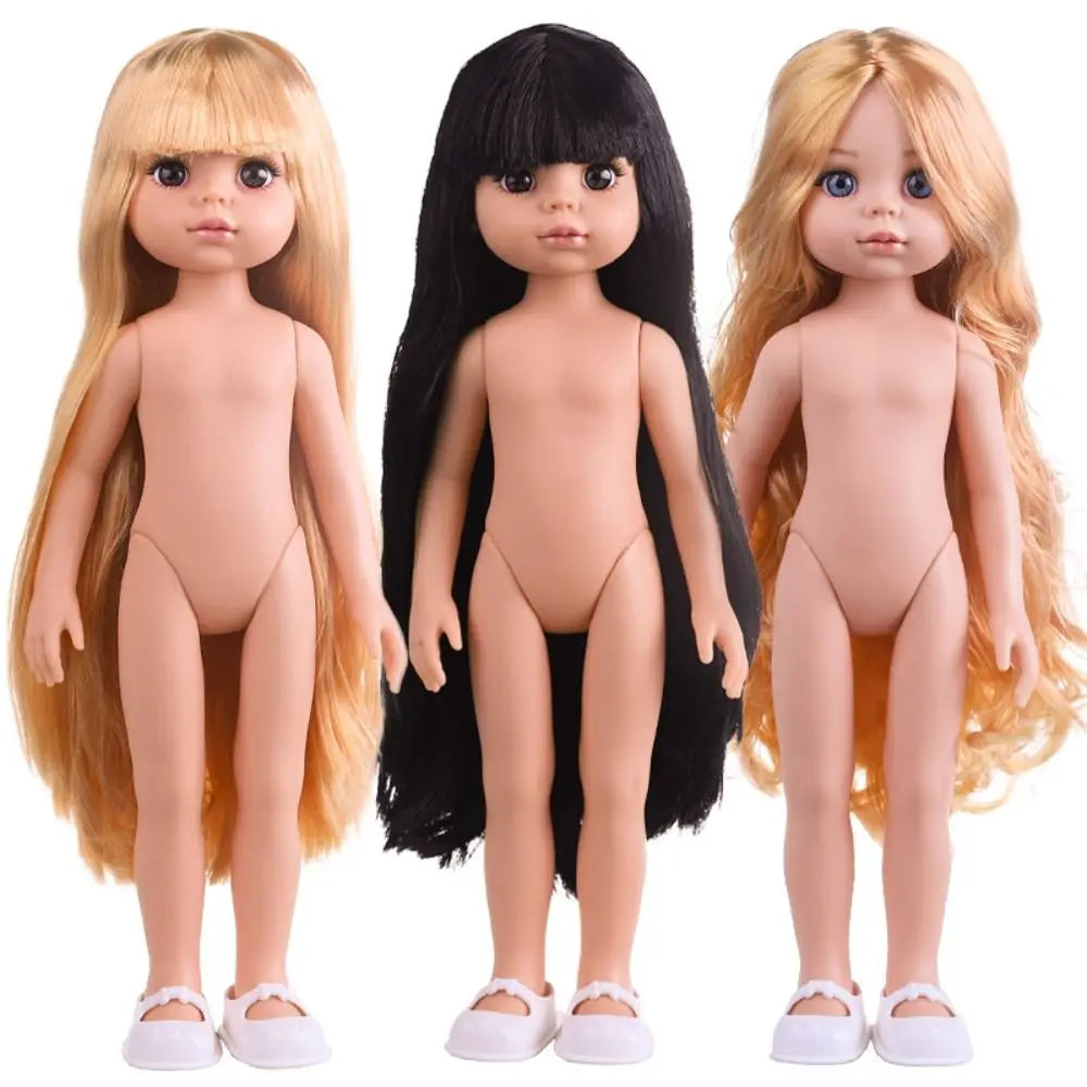 Fashion Brown Eyes 12 Inch Doll Blonde Hair 3 Hair Colors Girl Doll Dress Up Movable Humanoid Doll Children Toys