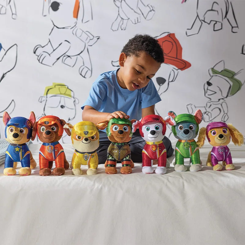 Original Paw Patrol 8kinds Rescue Wheels Series Plush Toy Stuffed Animal Boomber Chase Skye Plush Toys Children Birthday Gift