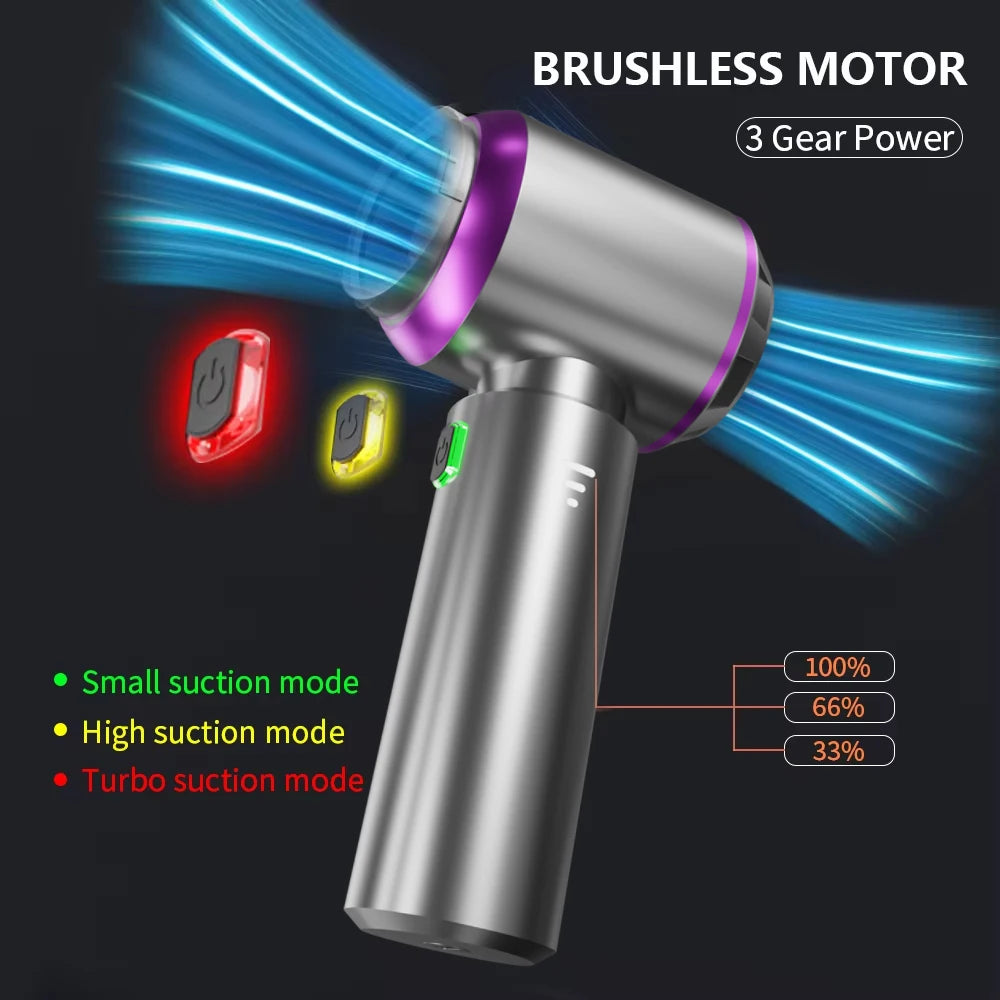 New Car Vacuum Cleaner 985000PA Strong Suction Powerful Wireless Portable Car Cleaner for Home Appliance Air Blower