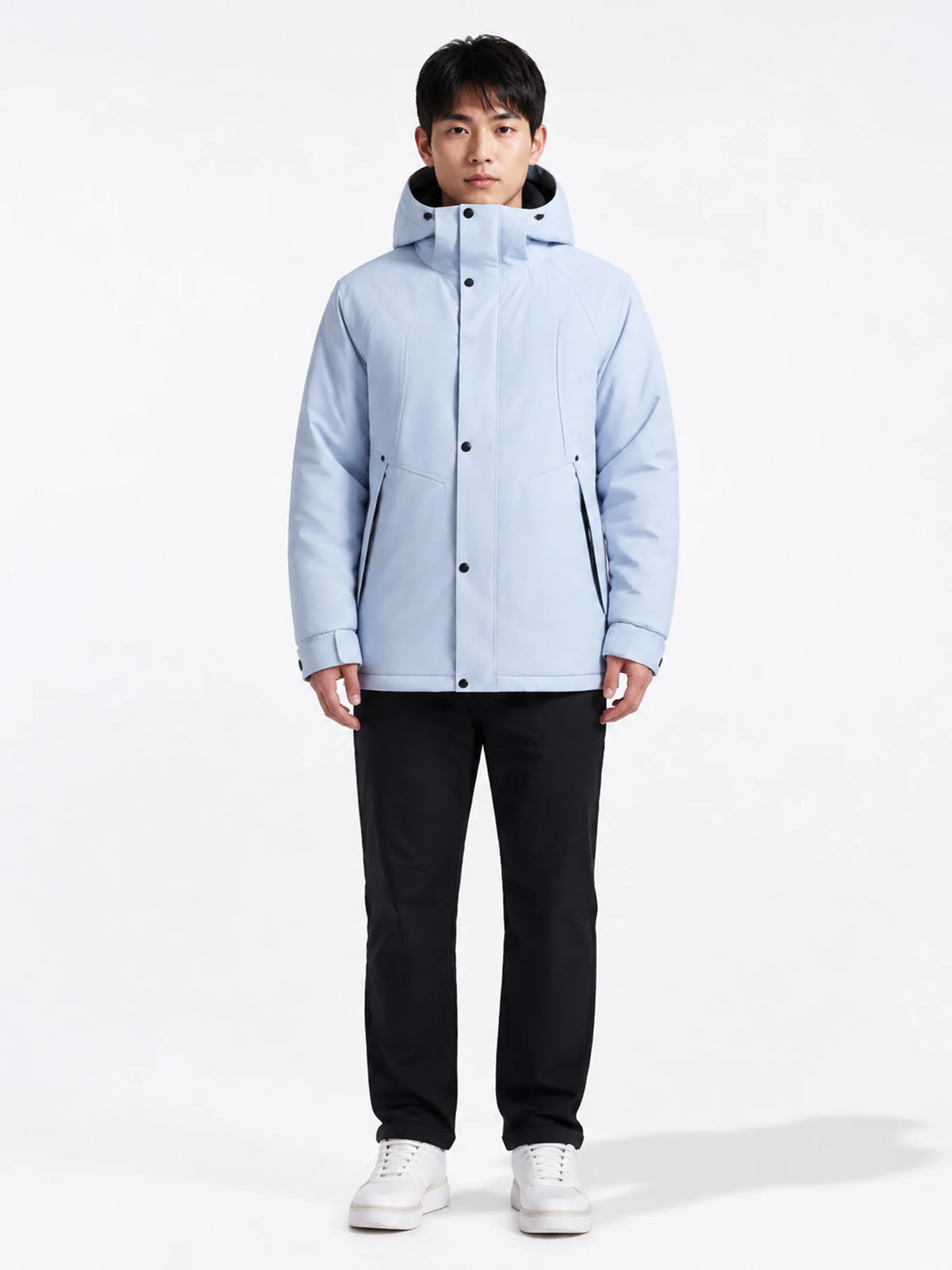 Winter down Jacket, Men's Warm Jacket, Hooded Jacket, Casual Outdoor Fashion, Mountaineering Jacket, Men's Windproof Clothing
