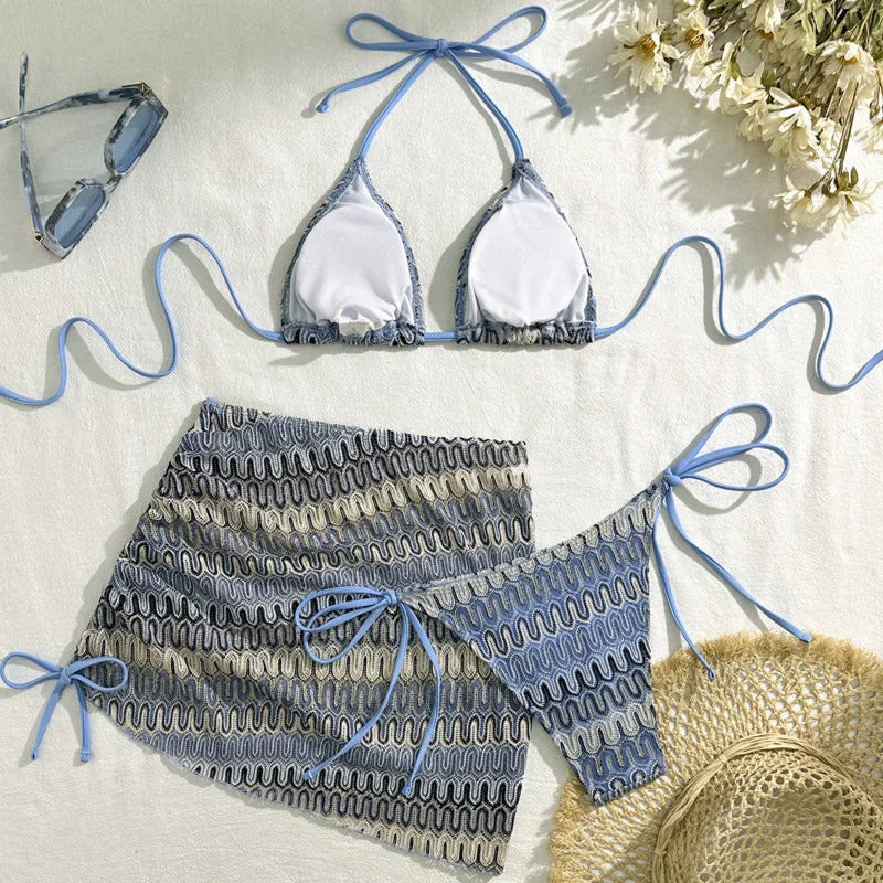 Sexy Bikinis 2026 Female Swimsuits Women's Three-Piece Swimwear Beach Swim Wear Bathing Suits Brazilian Bikini Set Pool Bather