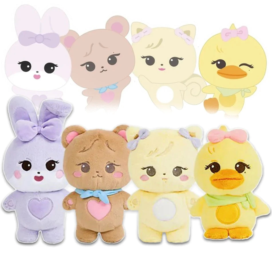 New Pink Plush Doll BORN PINK World Tour Official Plushies Jennie Lisa Rose Jisoo Kawaii Stuffed Animals Toys Doll For Fans Gift