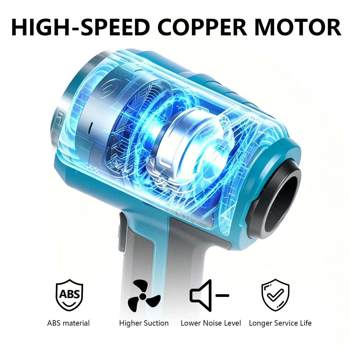 New Cordless Electric Vacuum Cleaner Blow Suction Dual Use Portable Rechargeable Home Car Vacuum Cleaners for Makita Battery Pin