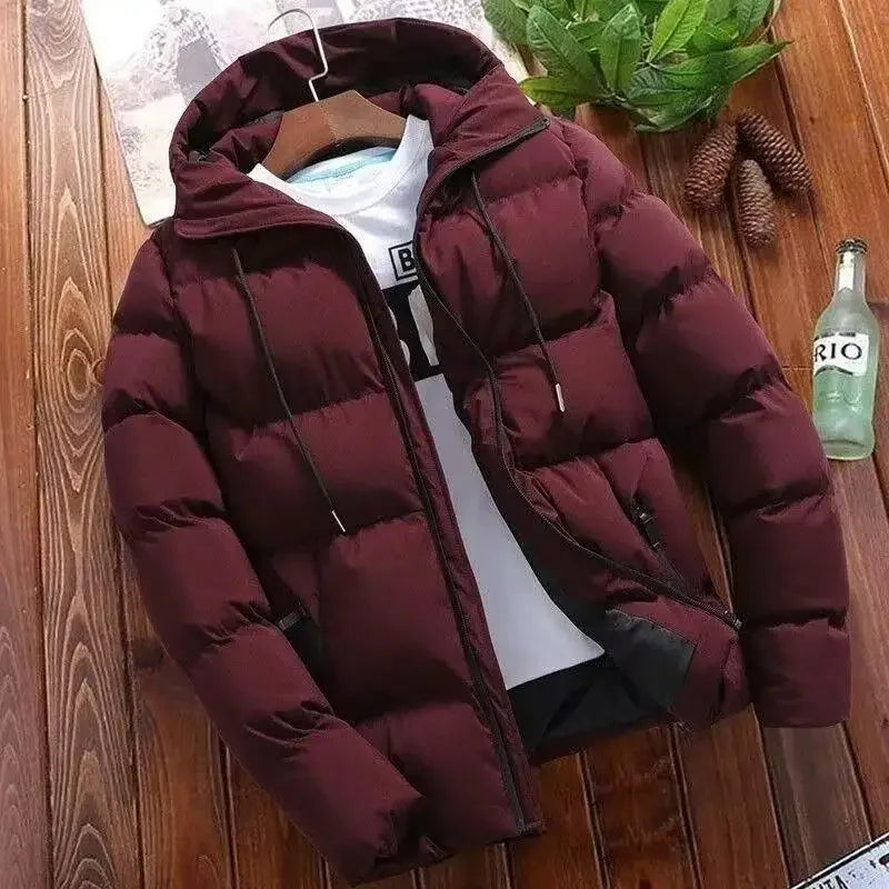 New Winter Cotton Coat for Men, Thickened Warm Cotton Coat, Trendy Cotton Jacket, Men's Coat