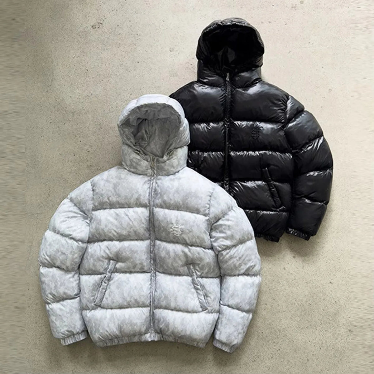 Autumn and Winter New Y2K Trendy Street Fashion Casual Personalized Printed Warm Zipper Unisex Cotton Jacket