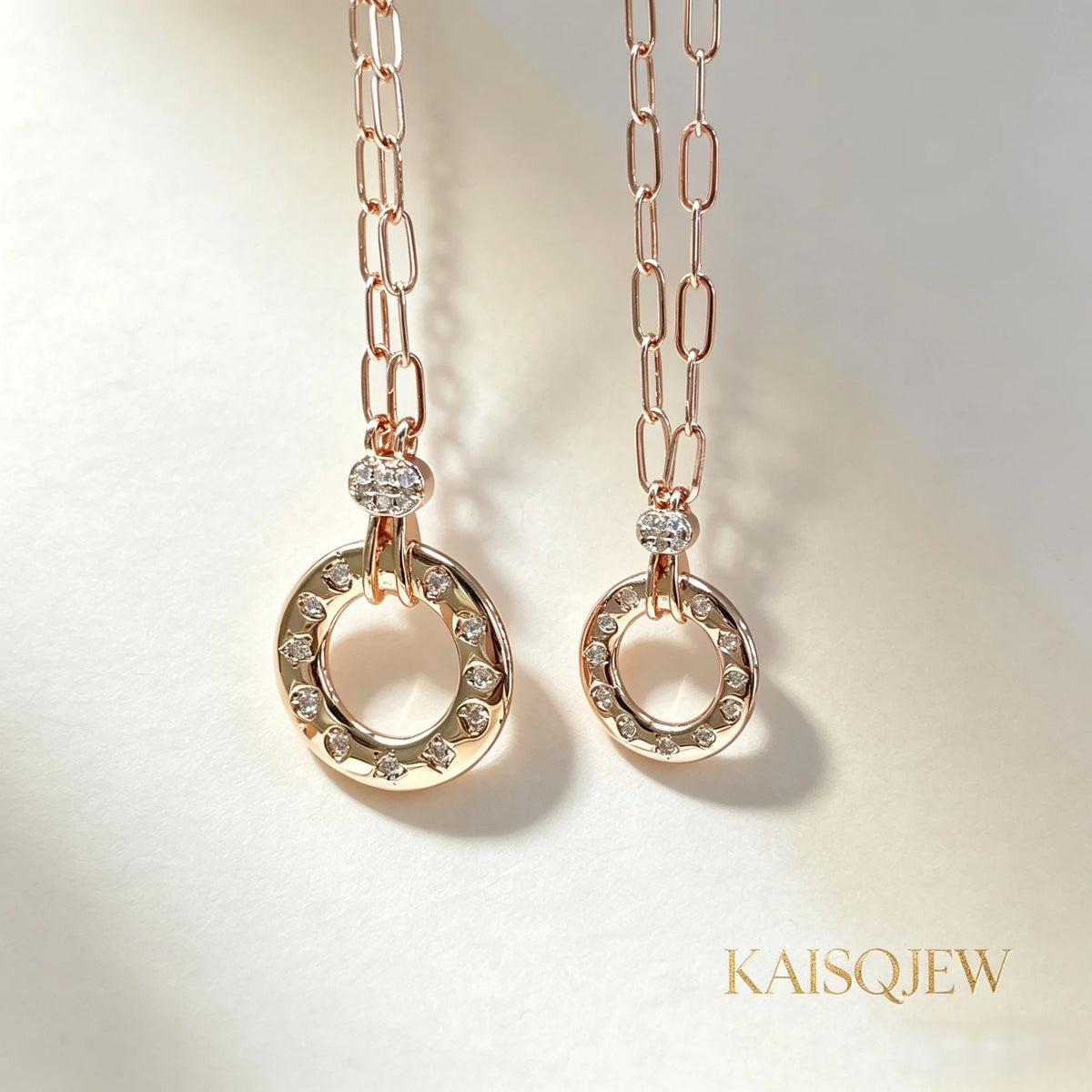 Necklace Pendant Iconica Series Energy Necklace Power Pendant Inlay Geometric Zircon Round Roes Gold Plated Elegant Jewelry Gift for Women