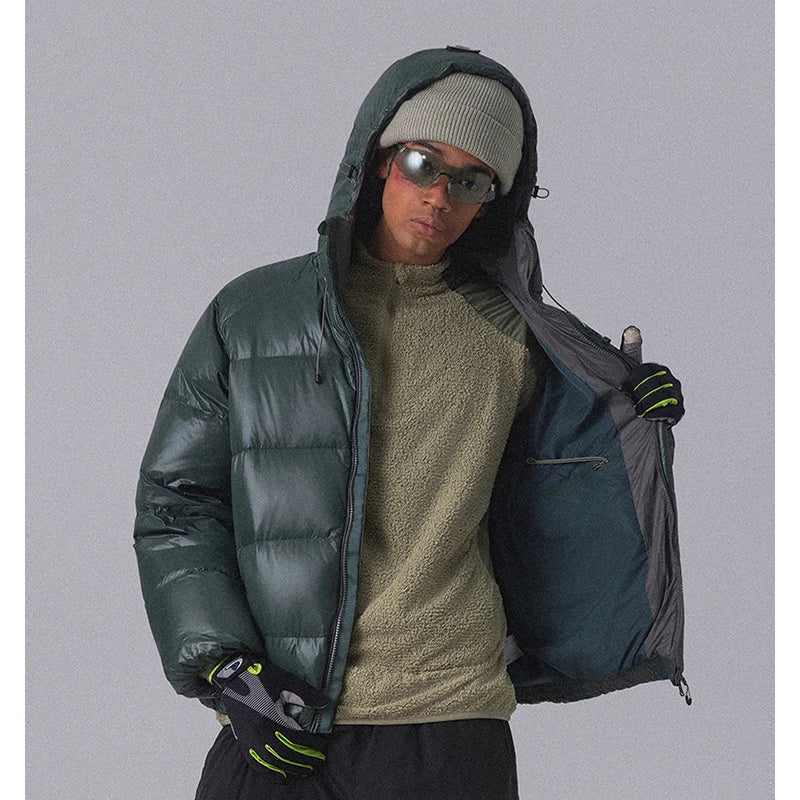 Men's Lightweight Down Jacket - Urban Commute & Outdoor Hybrid Puffer with Freedom of Movement & Windproof Design