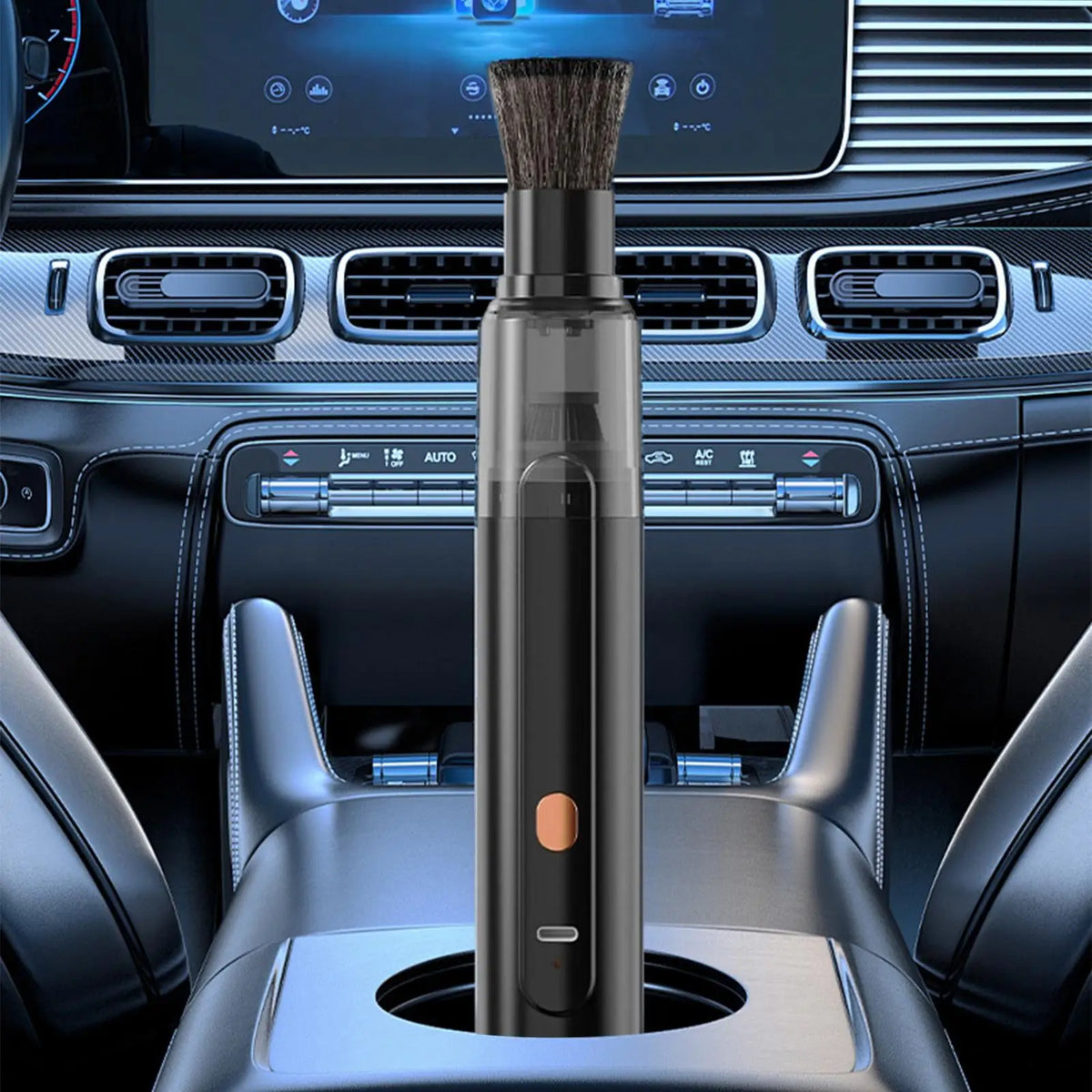 Cordless Car Vacuum Detachable TypeC Charging Mini Handheld Coffee Ground Dust Vacuum Cleaner For Coffee Bar Use