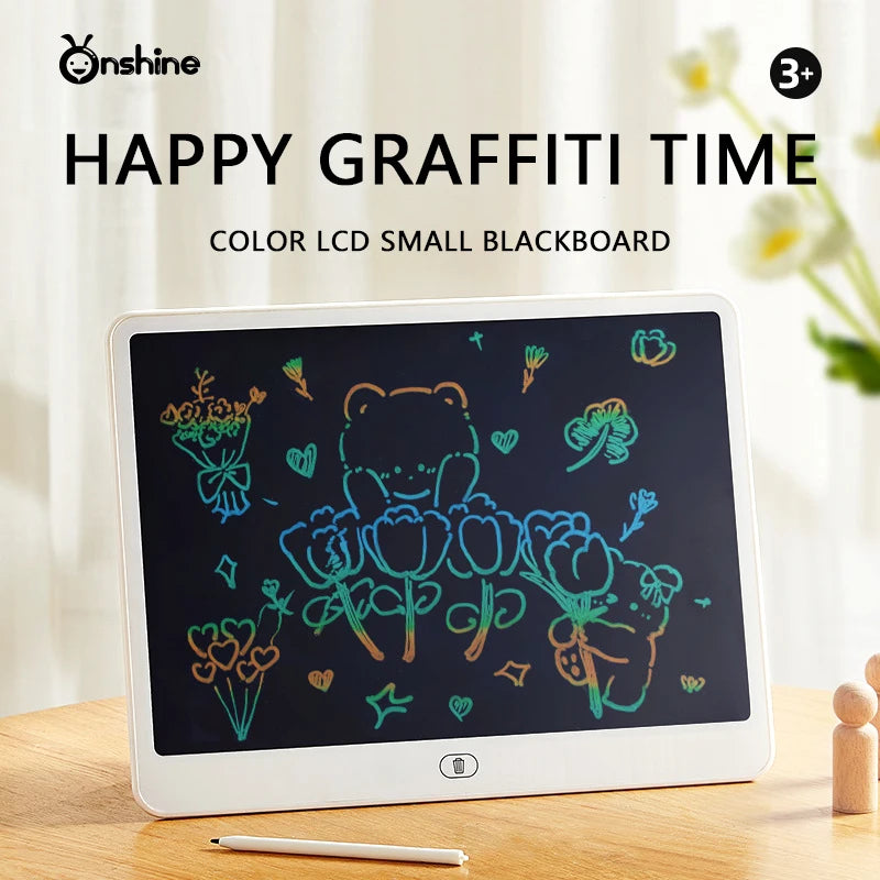 Onshine 16/20 Inch Color LCD Small Blackboard Electronic Writing Tablet Children Drawing Board Graffiti Handwriting Kids 3Y+