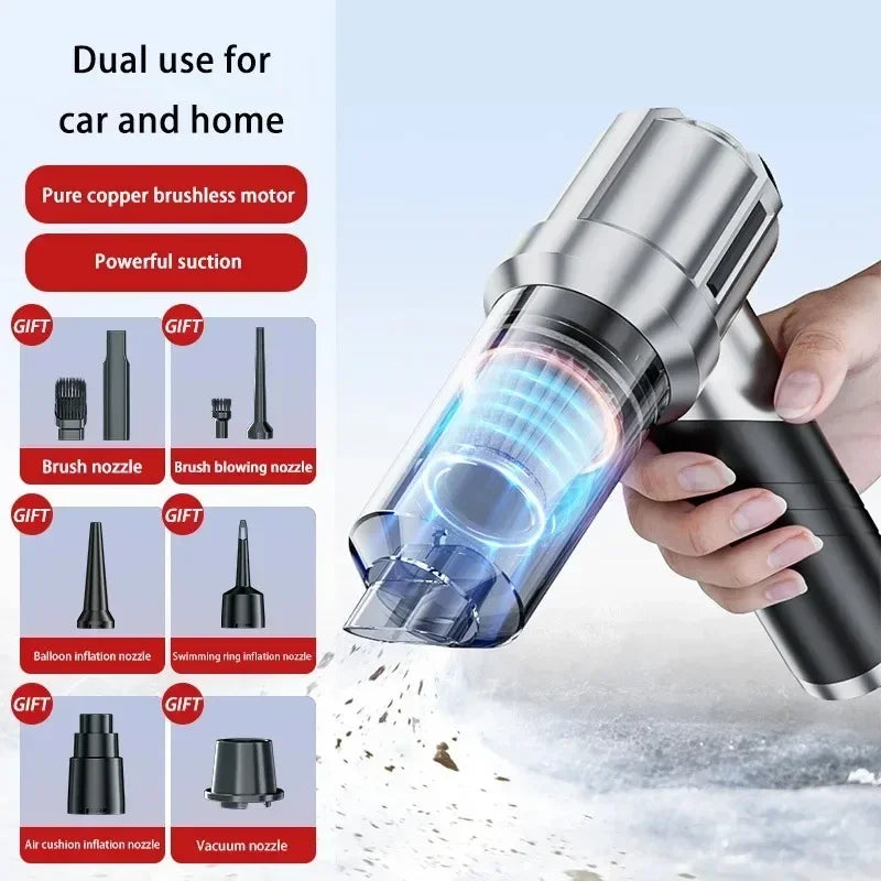 Car Vacuum Cleaner Wireless Portable Mini Vacuum Cleaner Handheld Powerful Vacuum Car Cleaner Cleaning Machine Home Appliance