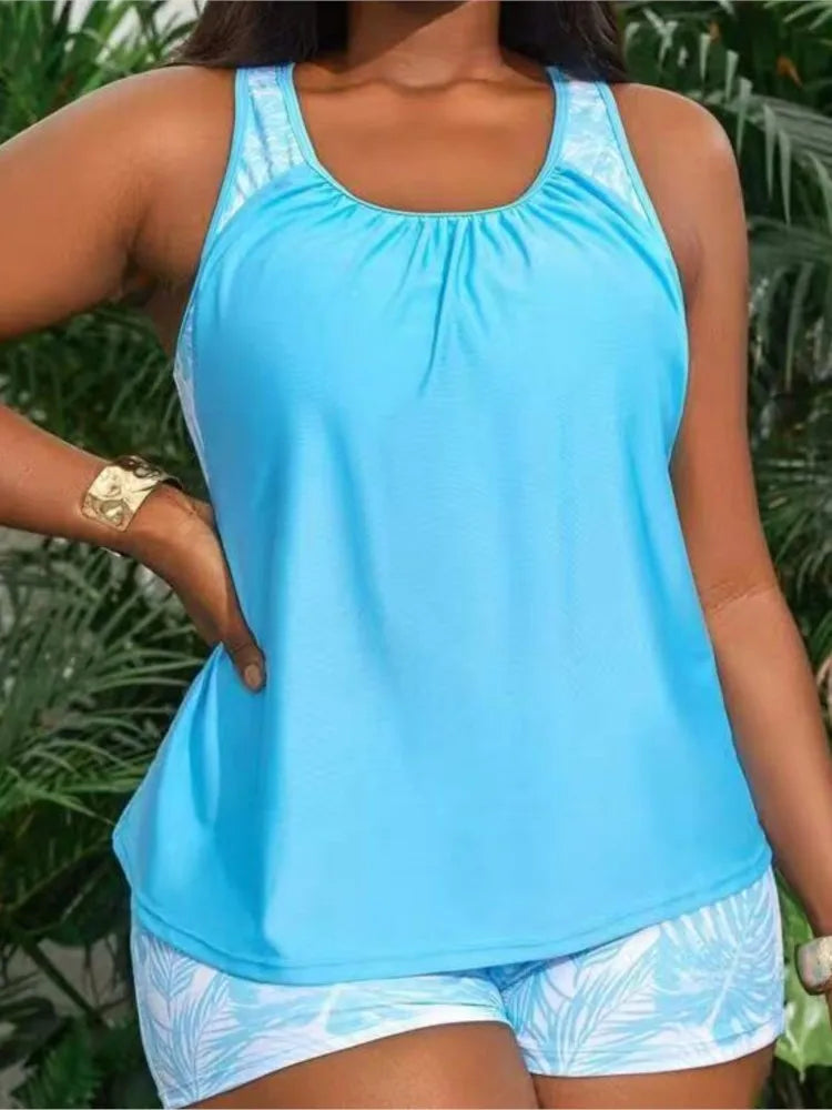 L-4XL Plus Size High Waist Bikini Women's Push Up Large Size 3XL 4XL Swimsuit Summer Mujer Tummy Control Swimwear Bikini Sets