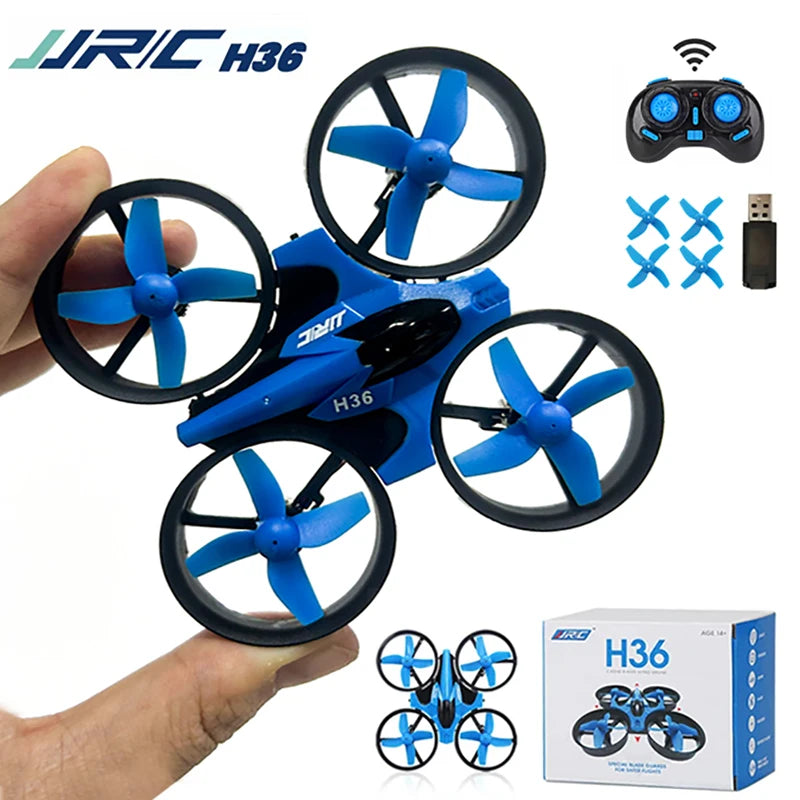 H36 RC Drone Quadcopter 3D Flip Pocket Remote Control Helicopter Plane RC Dron Quadcopter Toys Christmas Gift for Kids JJRC H36