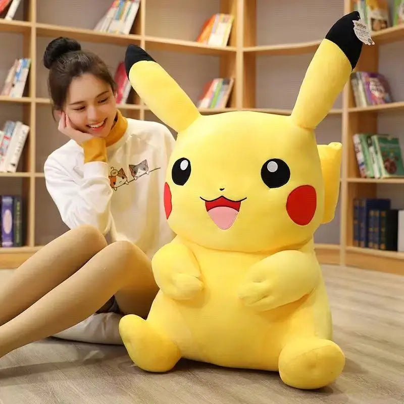 Kawaii Big Size Pokemon Pikachu Stuffed Toys Pikachu Plush Dolls Pikachu Peluche Pillow Xmas Gift For Kids Friends Boys