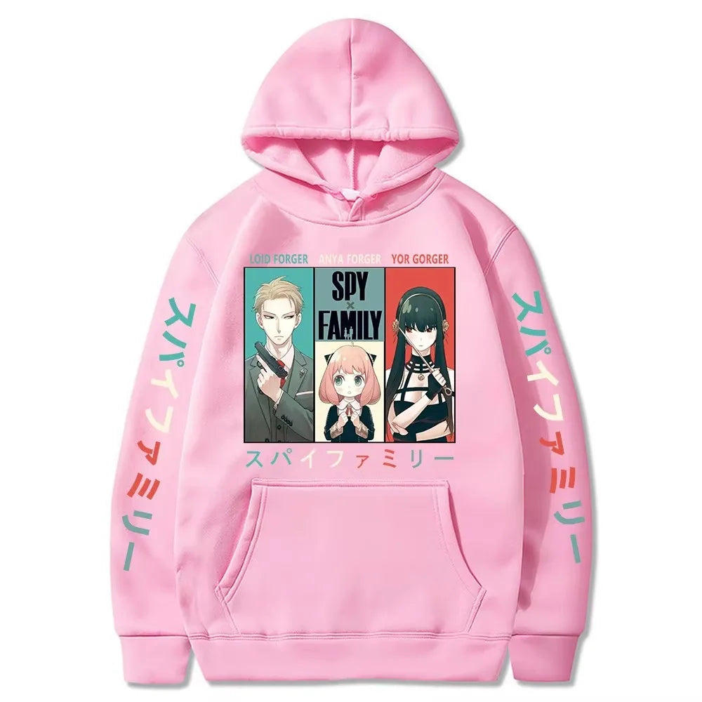 Spy X Family Hoodie Fashion Hooded Sweatshirts Women Clothes Girls Casual Hoody Anya Forger Pullovers Anime Cartoon Print Tops