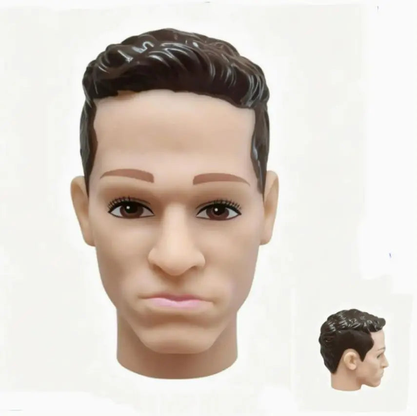 1/6 Scale European Boy Head Football Player Male Doll Heads for DIY Body Kids Toys Birthday Gifts