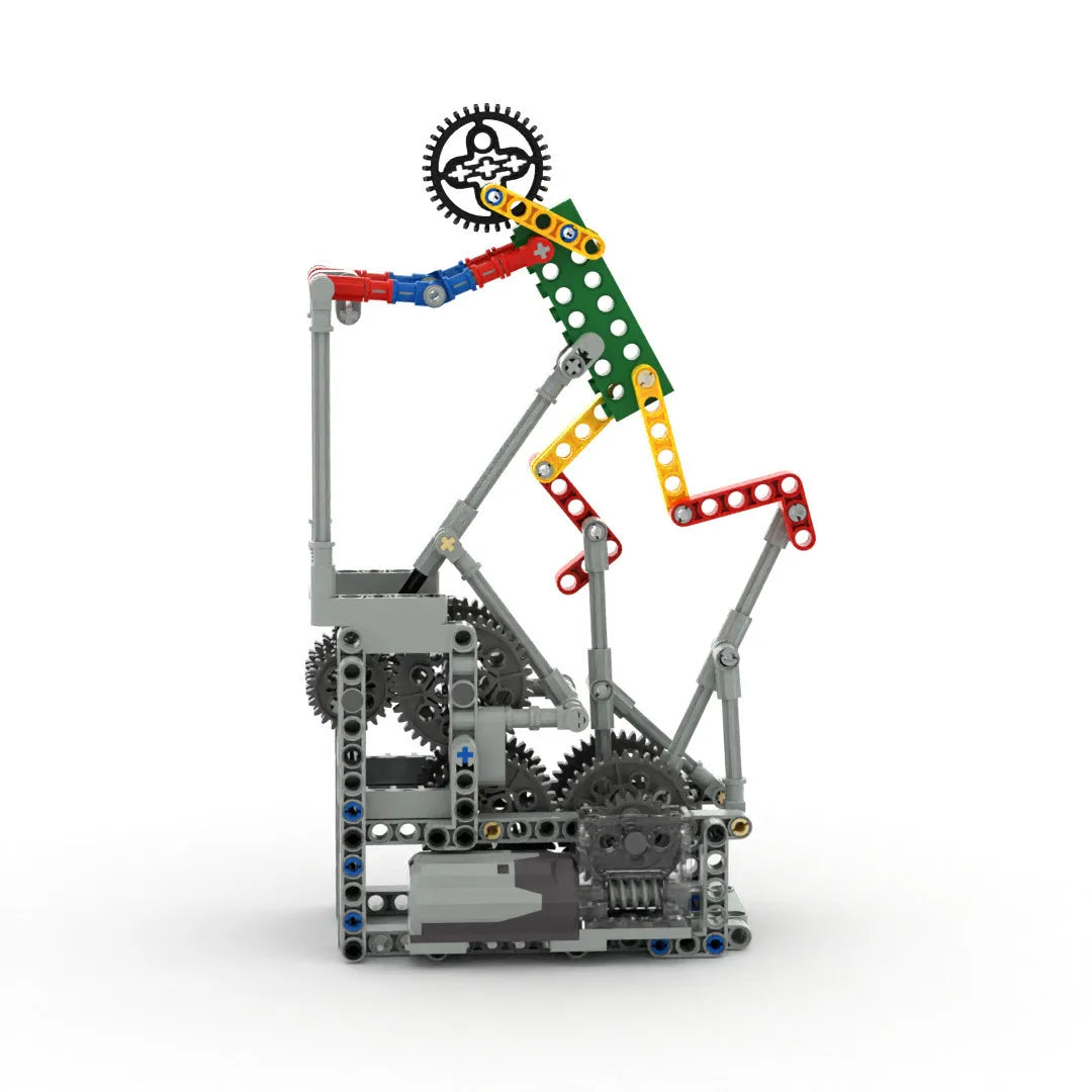Modern MOC Tech Toy - Articulated Worker Mechanism Building Set, Combines Functionality & Aesthetic Appeal